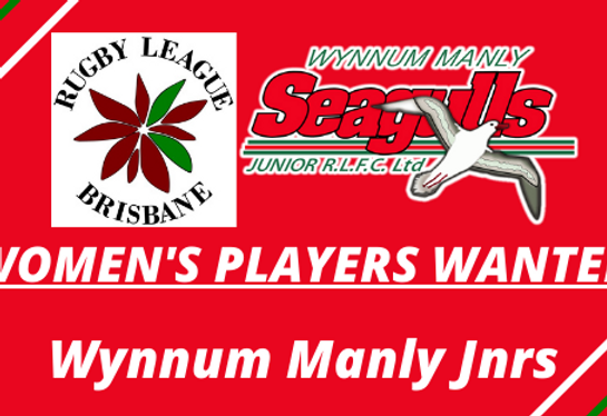Women’s Players Wanted: Wynnum Manly Jnrs