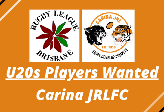 U20s Players Wanted – Carina JRLFC