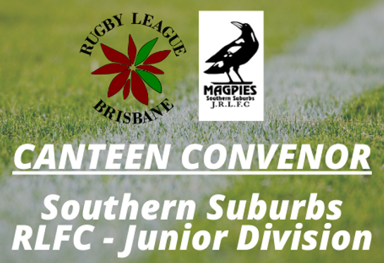 2021 Canteen Convenor – Southern Suburbs JRLFC