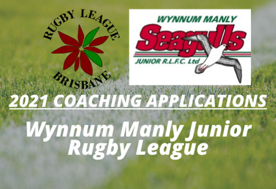 2021 Coaching Applications – Wynnum Manly Junior RL
