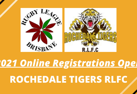 Online Registrations Open – Rochedale Tigers RLFC