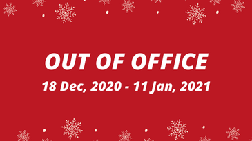 Christmas Shut Down – 2020/2021