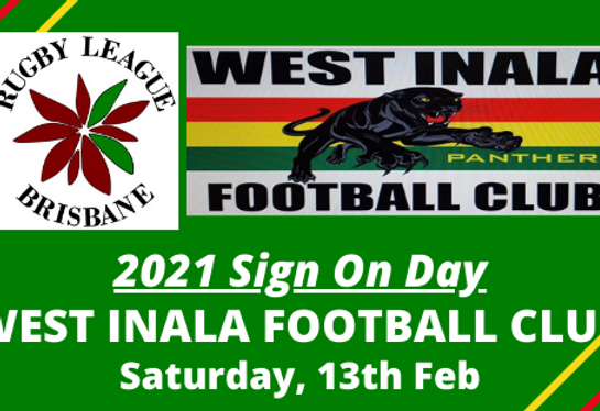SIGN ON DAY – West Inala Panthers