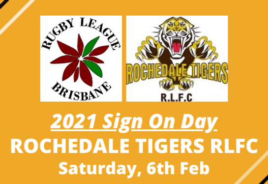 2021 Sign On Day – Rochedale Tigers RLFC