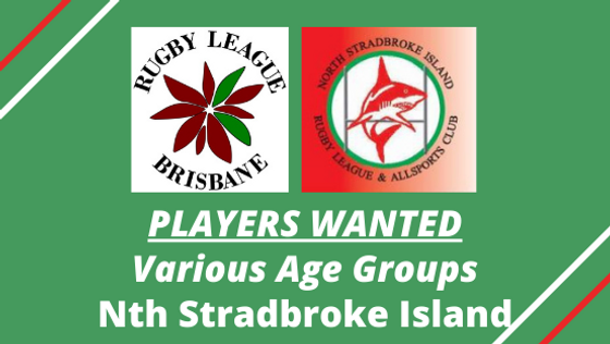 PLAYERS WANTED – Various Age Groups – Nth Stradbroke Island Sharks
